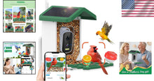 Load image into Gallery viewer, Weatherproof Bird Feeder Camera with Live View – Instant Notifications &amp; Sharing