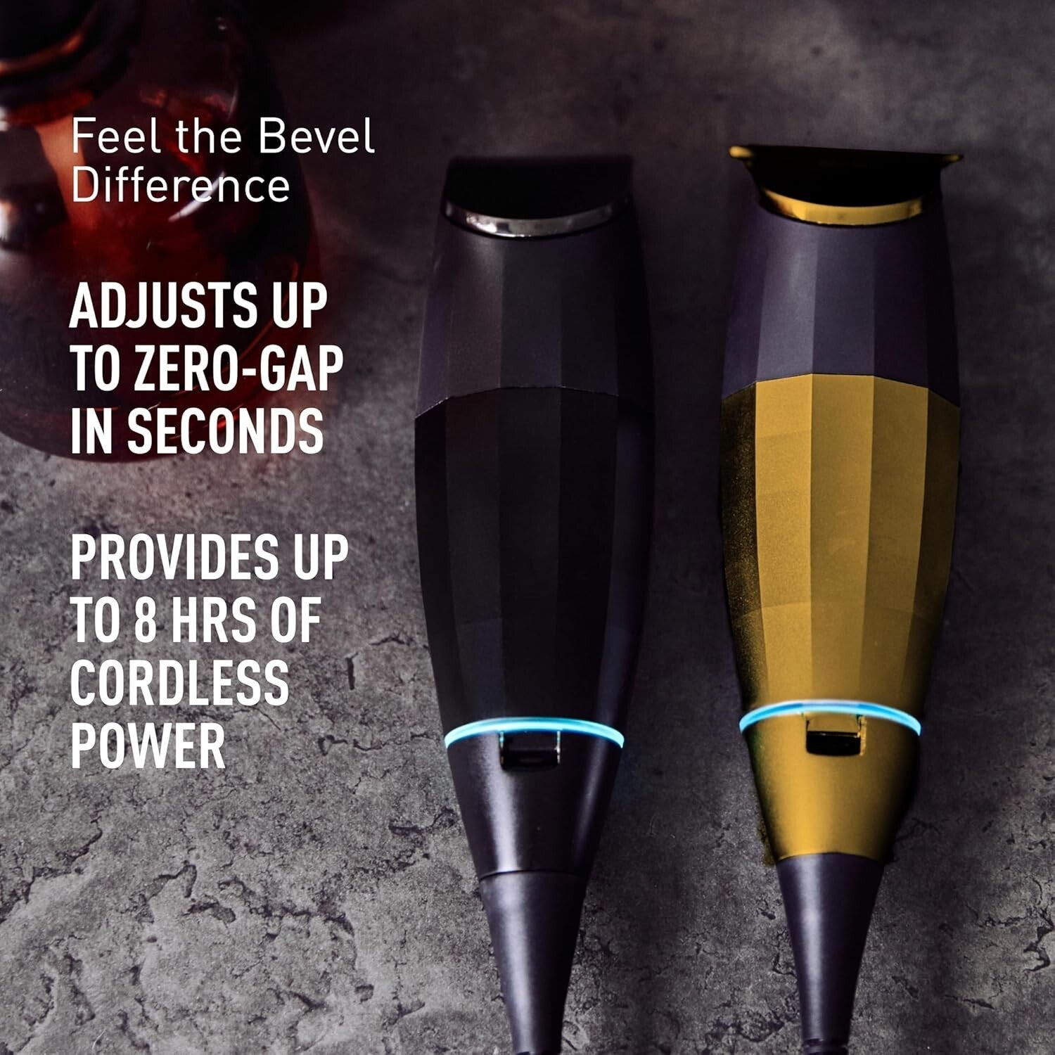 Cordless Gold Beard Trimmer - Lightweight Design, Precision Zero Gapped Blade