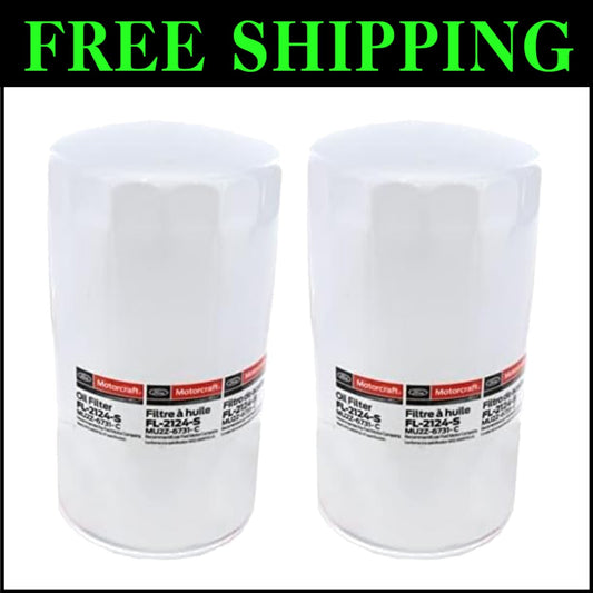 Premium Pack of 2 Oil Filters for Ford & Lincoln Trucks - Performance Parts