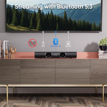 Load image into Gallery viewer, Wall-Mountable 90W Sound Bar with Remote - Compact 2.1 Channel Audio Solution