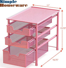 Load image into Gallery viewer, Compact 3-Tier Sliding Basket Organizer for Easy Access - Perfect for Kitchens