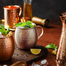Load image into Gallery viewer, Premium Copper Moscow Mule Mugs - Set of 4 Large 16 oz for Stylish Entertaining