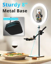 Load image into Gallery viewer, Professional 12” Ring Light with 10 Brightness Levels &amp; Phone Stand for Creators