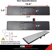 Load image into Gallery viewer, Universal Clip-On 15.8" Rearview Mirror - Clear View &amp; Blind Spot Reduction