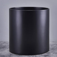 Load image into Gallery viewer, Lightweight 14-Inch Matte Black Plant Pot with Drainage - Mid-Century Essential