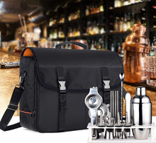 Load image into Gallery viewer, Versatile Black Travel Bag for Bartender Kits &amp; Wine Bottles - Easy Carry
