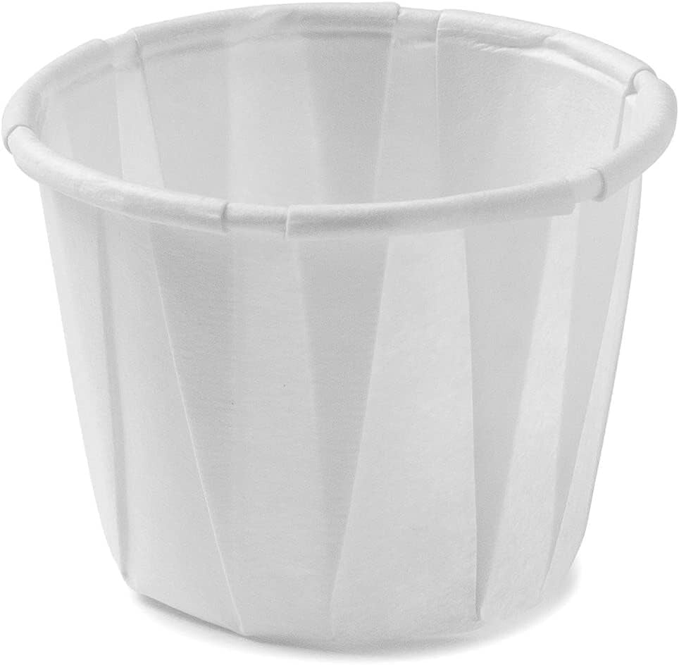 Strong Compostable Paper Souffle Cups [1/2 oz, 2500 Pack] for Home & Medical Use