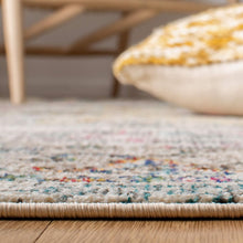 Load image into Gallery viewer, Durable Bohemian Runner Rug 2'2"x10' - Stain Resistant &amp; Non-Shedding Grey/Gold
