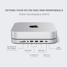 Load image into Gallery viewer, High-Speed Mac Mini Dock with SSD Enclosure and Multiple USB Ports - Silver