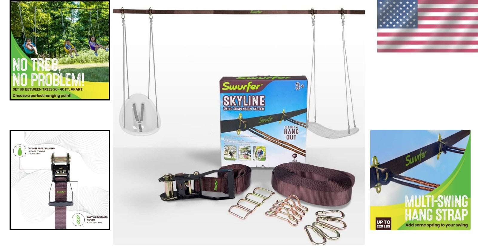 Easy Install Swing Line – Adjustable Tree Kit for Ultimate Swing Experience