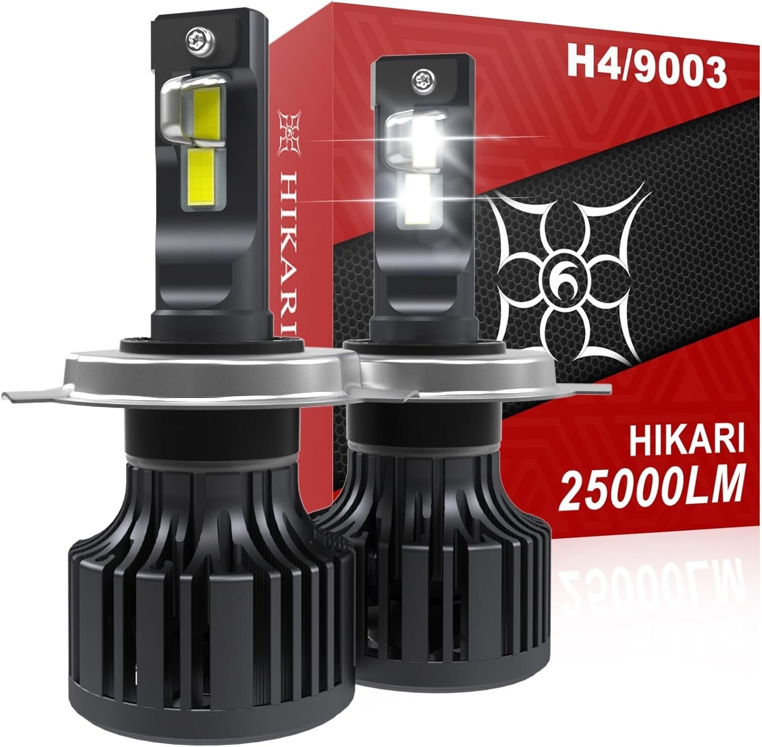 2025 25000LM IP68 Waterproof H4 LED Bulbs - Enhanced Visibility for All Weather