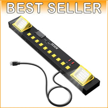 Load image into Gallery viewer, Versatile 10 Outlet Surge Protector with USB &amp; LED Worklight - Garage/Office Use