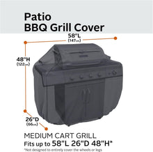 Load image into Gallery viewer, 58-Inch Water-Resistant BBQ Grill Cover with Custom Fit - Heavy-Duty Protection