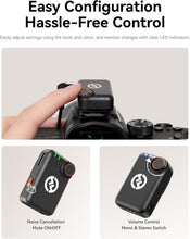 Load image into Gallery viewer, Professional Lavalier Microphone with App Control &amp; 2 Transmitters for Streaming