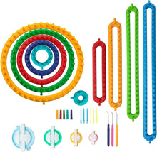 Load image into Gallery viewer, Lightweight Knitting Loom Kit with Spare Pegs and Helpful Videos for Beginners