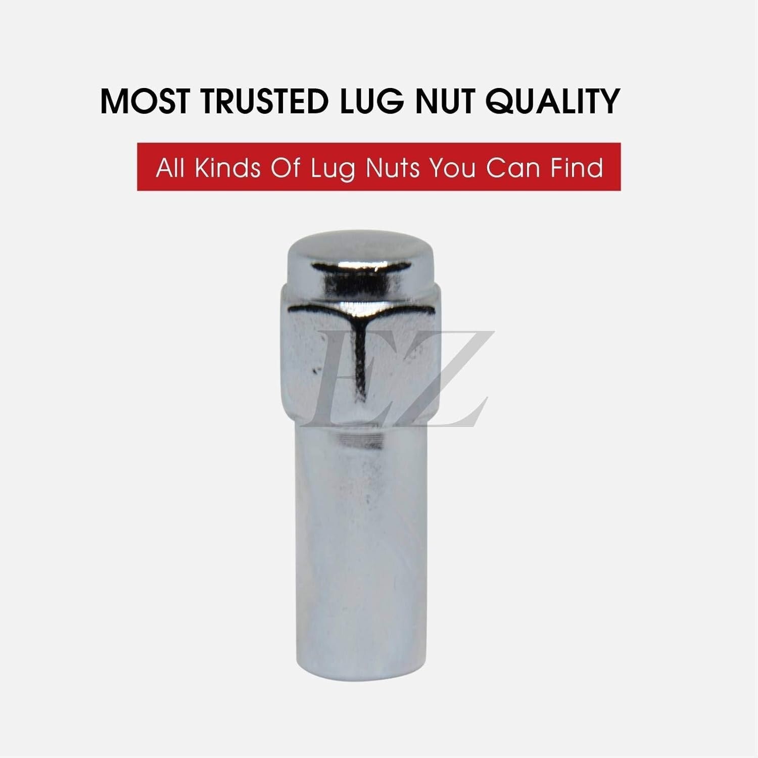 Durable 14mm x 1.5 Cragar SST Chrome Lug Nuts with Duplex Washers - 20 Pcs