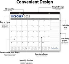Load image into Gallery viewer, Spacious 2025-2026 Calendar Set - Ideal for Teams &amp; Collaborative Workspaces