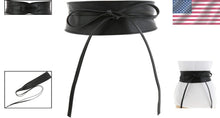 Load image into Gallery viewer, Sustainable Women's Obi Belt - Durable Italian Leather with Timeless Elegance