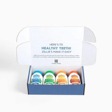 Load image into Gallery viewer, Zellie's Low-Calorie Xylitol Gum | 100 Count 4 Flavor Pack - Dentist Recommended
