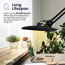 Load image into Gallery viewer, Professional 2,200 Lumens Black Desk Lamp - 4 Brightness Levels &amp; 3 Modes