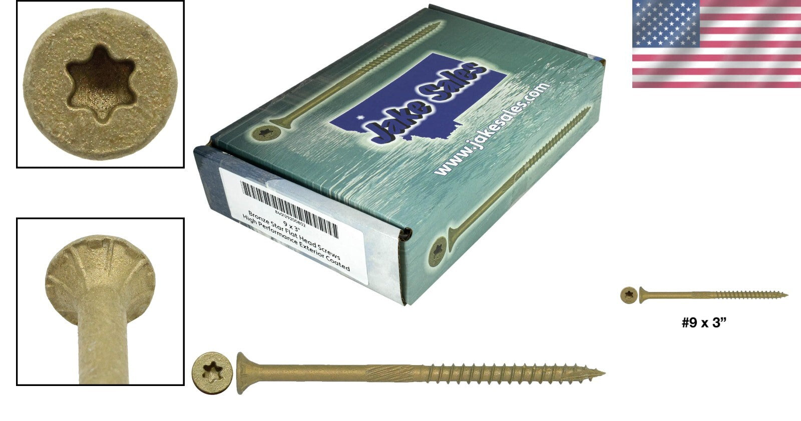 Bronze-Coated Torx Drive Wood Screws - 395 Count, Rust & Corrosion Resistant