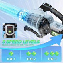Load image into Gallery viewer, High-Power Cordless Leaf Blower with Adjustable Speed &amp; Battery Charger Included
