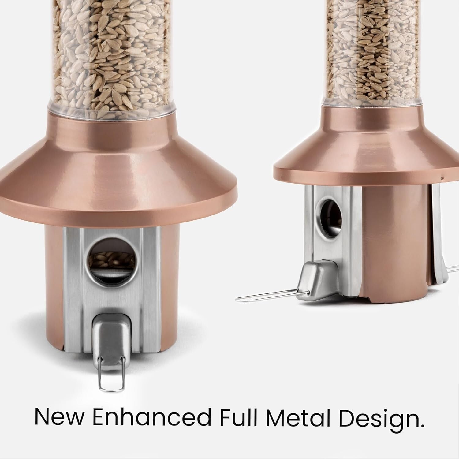 Weatherproof Antique Copper Wild Bird Feeder – Indestructible 4lb Capacity