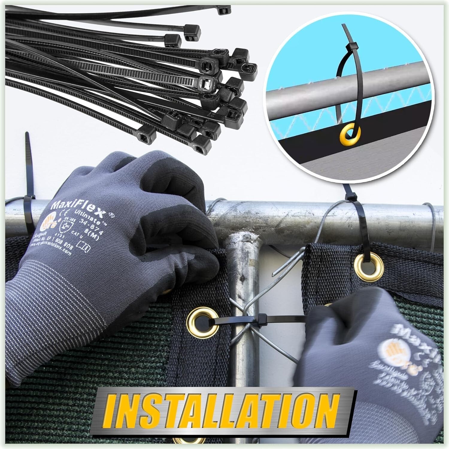 170 GSM 6' x 50' Brown Fence Privacy Screen - UV Resistant Mesh Shade Cover