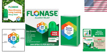 Load image into Gallery viewer, Powerful Allergy Relief Nasal Spray with Bonus Tissues - 144 Sprays, Pack of 2