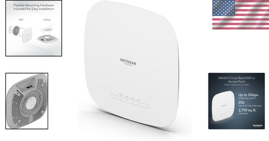 Advanced PoE+ WiFi 6 Dual-Band Access Point - Remote Management & Installation