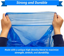Load image into Gallery viewer, Durable 13 Gallon Blue Recycling Trash Bags | 300 Count - Leak Proof Design