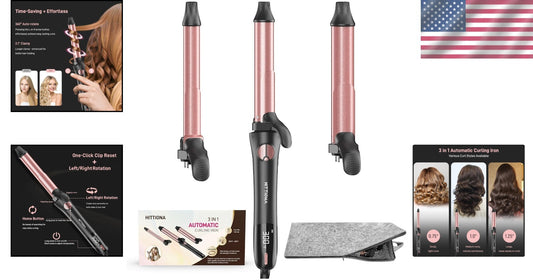Professional Auto Rotating Curling Iron – Adjustable Heat for Long-Lasting Curls