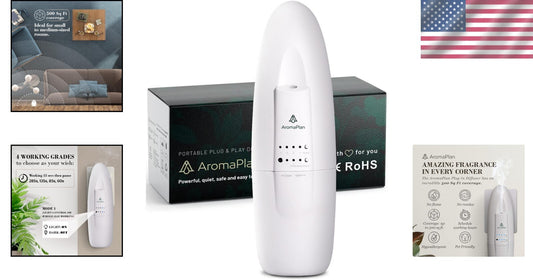 Silent Waterless Diffuser for Home & Office - 500 Sq. Ft Coverage, Auto Shutoff