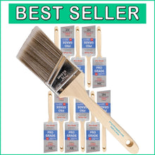Load image into Gallery viewer, Comfort Grip Angle Brush Set - 12 Pack, 2.5-Inch for Precision Painting
