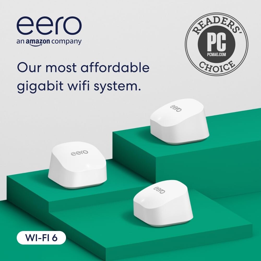 Affordable Amazon 6+ Mesh WiFi 6 System - Ultimate Connectivity for Large Homes