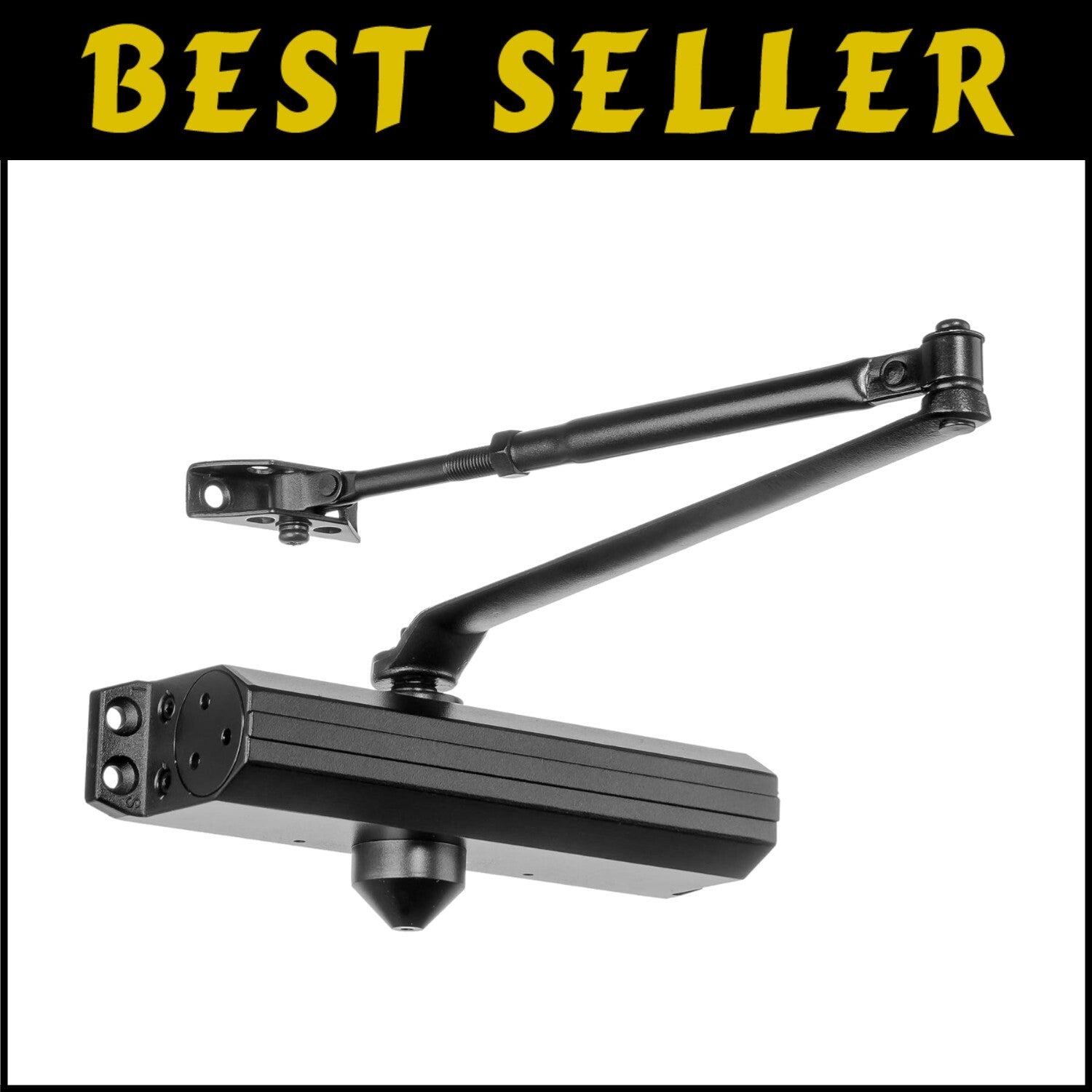 Adjustable Hydraulic Door Closer Size 3-6 - Elegant Dark Bronze Finish