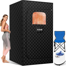 Load image into Gallery viewer, Portable Steam Sauna Box - Upgraded Home Relaxation &amp; Detox Solution 2.6'x2.6'
