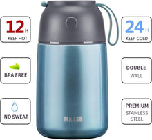 Load image into Gallery viewer, 2-Pack Vacuum Insulated Soup Jars - Leak-Proof Food Thermos for On-the-Go Dining