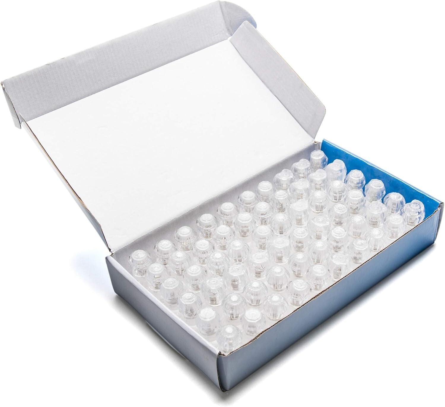 Adjustable LED Light-Up Diamond Rings - 60 Pack for Parties & Celebrations