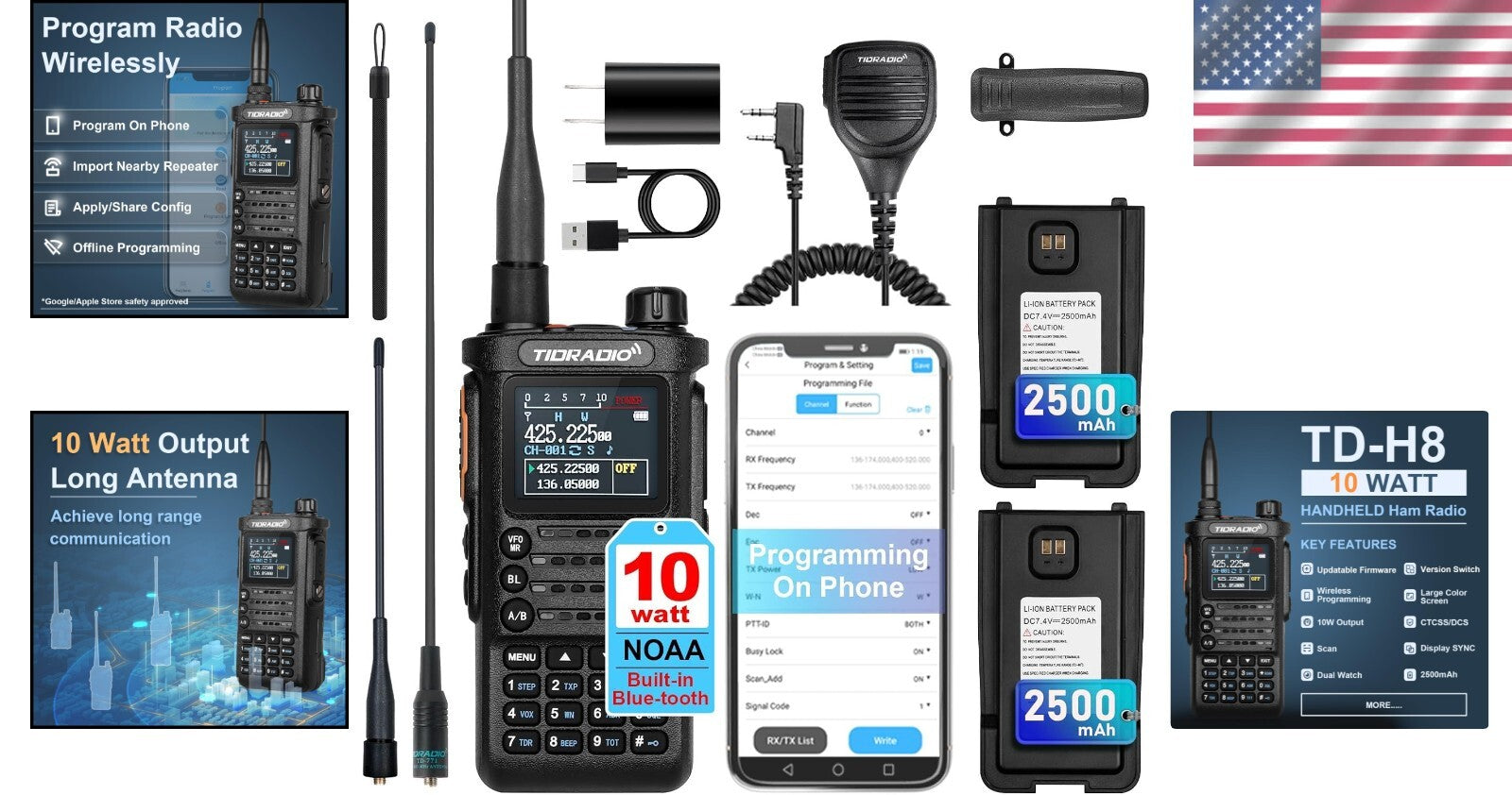 Advanced 10W Two Way Radio with Wireless Programming & Long Range Capability
