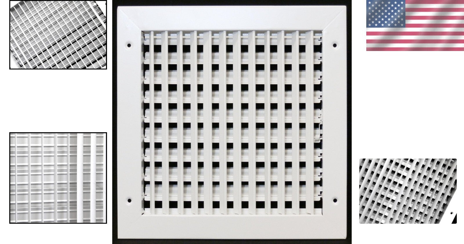 Durable 10"x10" Adjustable Air Vent Cover - Steel Grille for Easy Installation