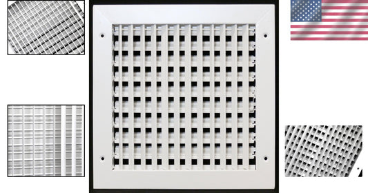 Durable 10"x10" Adjustable Air Vent Cover - Steel Grille for Easy Installation