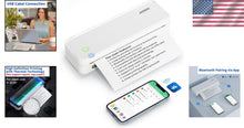 Load image into Gallery viewer, Portable Inkless Bluetooth Printer - Effortless Printing for Home and Travel