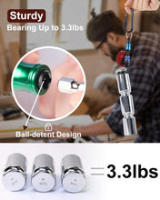 Load image into Gallery viewer, Portable 1/4 Inch Hex Bit Holder Set - Lightweight Aluminum with Carabiner