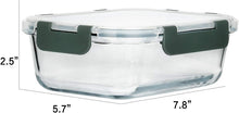 Load image into Gallery viewer, Durable 30 Oz Borosilicate Glass Containers - 8 Pack with Space-Saving Design