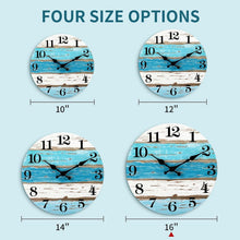 Load image into Gallery viewer, Elegant 16 Inch Analog Wall Clock - Perfect for Indoor/Outdoor Coastal Settings