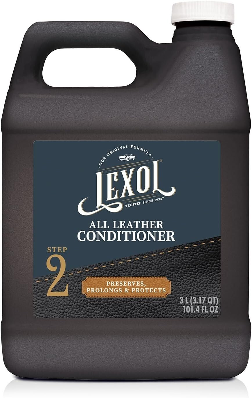 3-Liter Unscented Leather Conditioner - Nourishes & Preserves Car & Home Leather