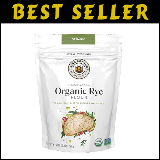 Versatile Organic Rye Flour - Baking Essentials for Gourmet Treats, 3 lbs Each