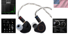 Load image into Gallery viewer, Hybrid Driver Earphones with OFC Silver-Plated Cable – Unmatched HiFi Experience