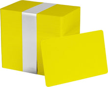 Load image into Gallery viewer, Pack of 500 Yellow CR80 PVC ID Cards - 30 mil Thickness - Ready to Print